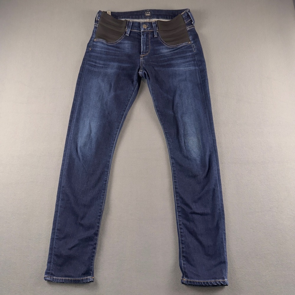 Citizens of Humanity Arielle Mid Rise Slim Maternity Jeans Dark Wash 28